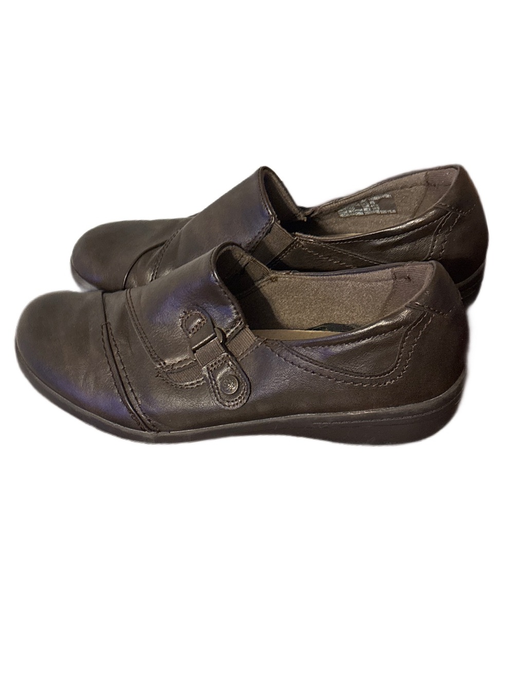 White Mountain Goddess Women’s Wedge Heel Shoes Brown Slip On Size 9 1/2